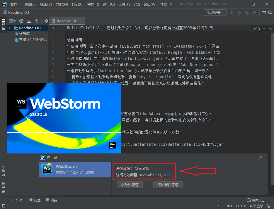 Jetbrains WebStorm 2024.2.1 Web集成开发中文直装版